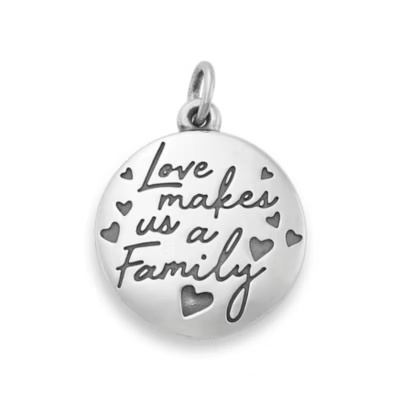 Love Makes Us a Family Charm 1 Love Makes Us a Family Charm