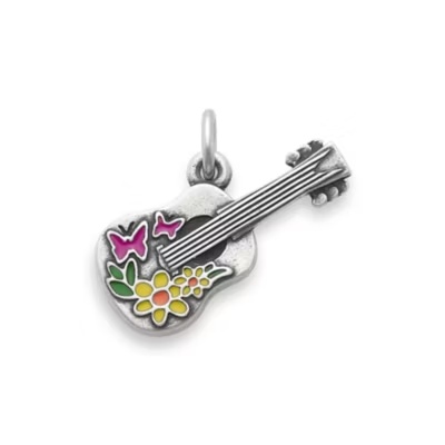 Enamel Festive Guitar Charm 1 Enamel Festive Guitar Charm