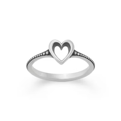 Delicate Heart Beaded Ring 1 Delicate Heart Beaded Ring
