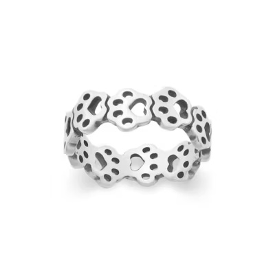 Connected Paw Prints Ring 1 Connected Paw Prints Ring